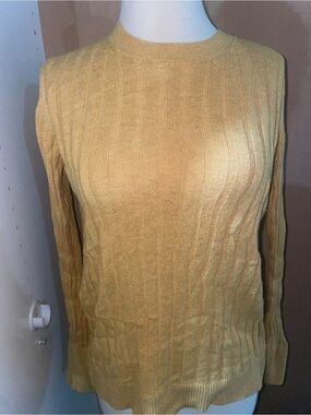 a new day Mustard Ribbed Sweater